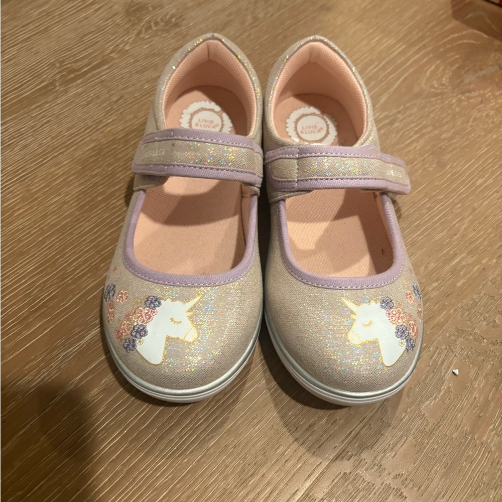Livie & Luca size 13 Glitter Unicorn Maryjane sneaker